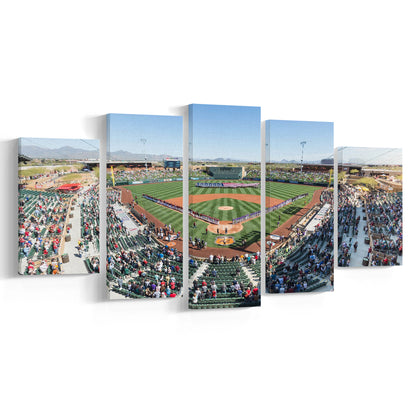 Salt River Fields Stadium, Stadium Canvas, Sport Art, Fan Gifts, 5 Panel, Large Canvas, Canvas Print Wall Art