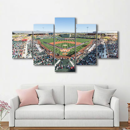 Salt River Fields Stadium, Stadium Canvas, Sport Art, Fan Gifts, 5 Panel, Large Canvas, Canvas Print Wall Art