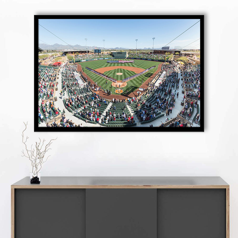 Salt River Fields Stadium, Stadium Canvas, Sport Art, Fan Gifts, Framed Art Print Wall Decor, Picture Framed