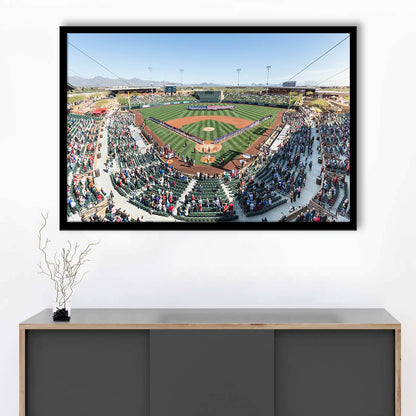 Salt River Fields Stadium, Stadium Canvas, Sport Art, Fan Gifts, Framed Art Print Wall Decor, Picture Framed