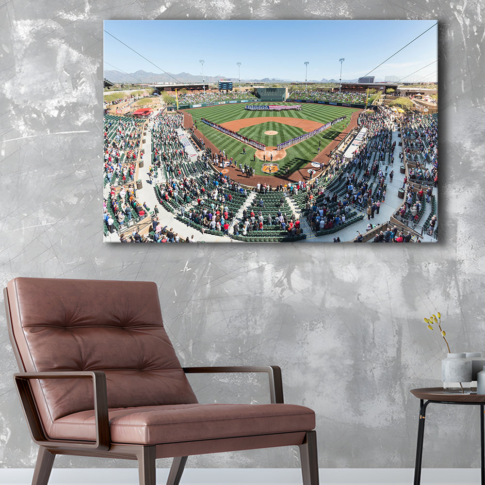 Salt River Fields Stadium, Stadium Canvas, Sport Art, Fan Gifts, Man Cave Decor, Art Print, Canvas Print Wall Art