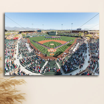 Salt River Fields Stadium, Stadium Canvas, Sport Art, Fan Gifts, Man Cave Decor, Art Print, Canvas Print Wall Art
