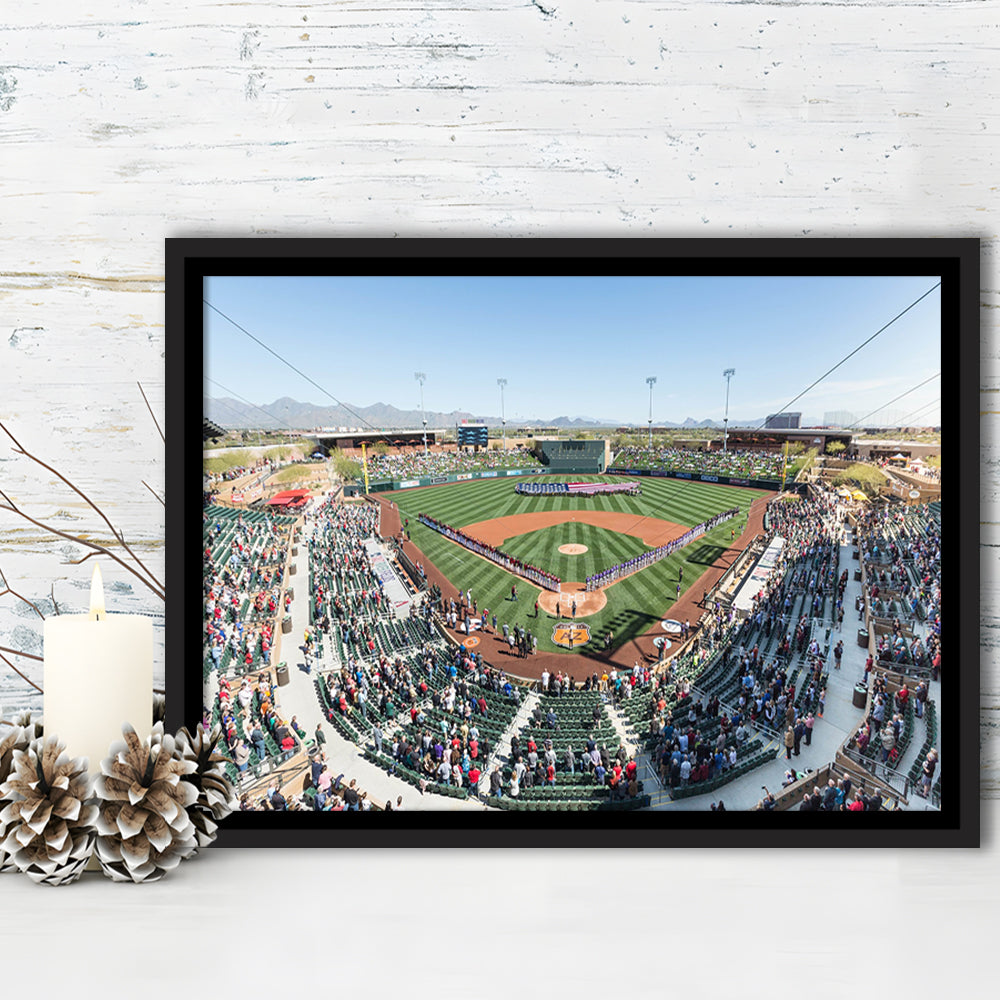Salt River Fields Stadium, Stadium Canvas, Sport Art, Fan Gifts, Framed Canvas Print Wall Art, Floating Frame