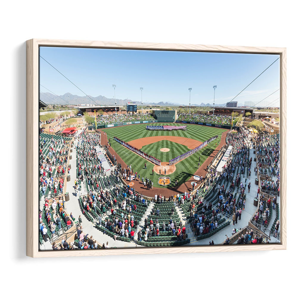 Salt River Fields Stadium, Stadium Canvas, Sport Art, Fan Gifts, Framed Canvas Print Wall Art, Floating Frame