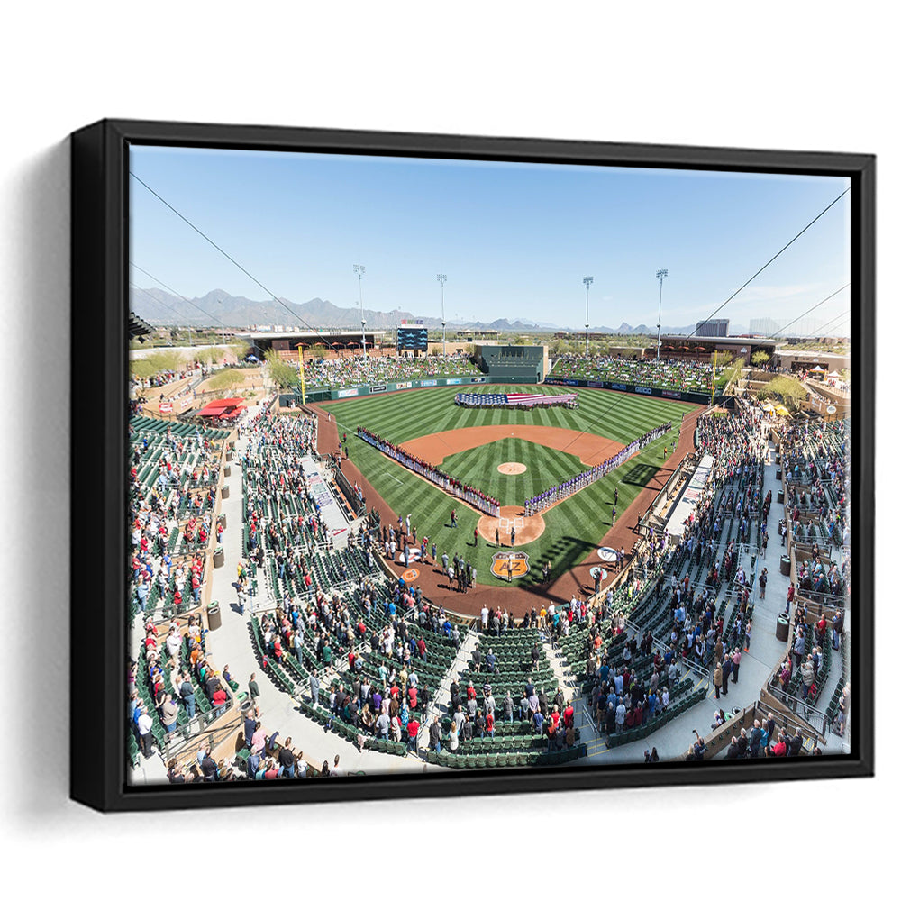 Salt River Fields Stadium, Stadium Canvas, Sport Art, Fan Gifts, Framed Canvas Print Wall Art, Floating Frame