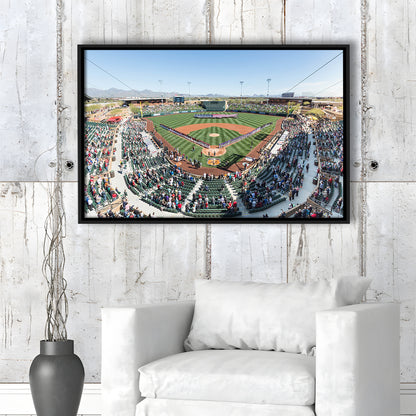 Salt River Fields Stadium, Stadium Canvas, Sport Art, Fan Gifts, Framed Canvas Print Wall Art, Floating Frame