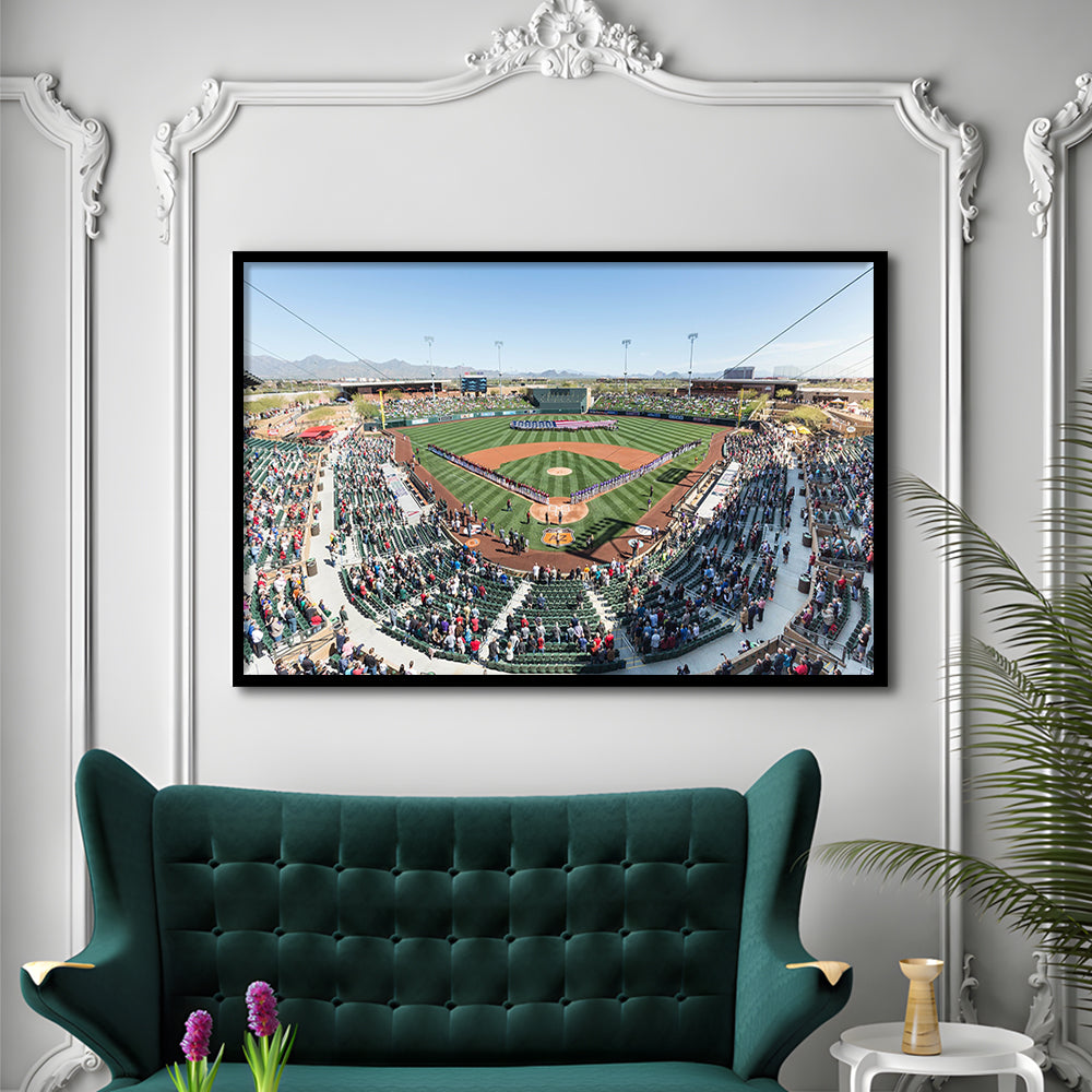 Salt River Fields Stadium, Stadium Canvas, Sport Art, Fan Gifts, Framed Art Print Wall Decor, Picture Framed