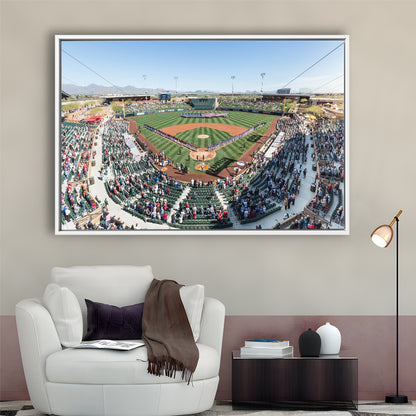 Salt River Fields Stadium, Stadium Canvas, Sport Art, Fan Gifts, Framed Canvas Print Wall Art, Floating Frame