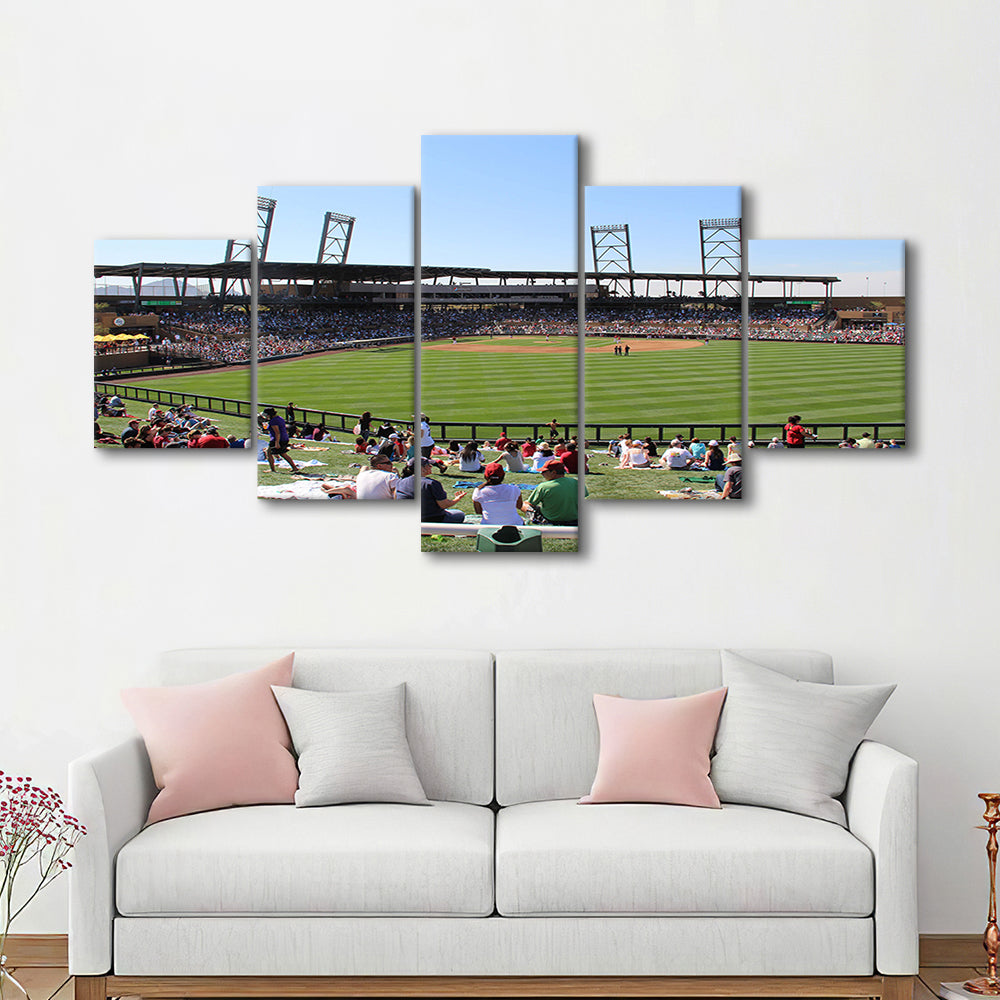 Salt River Fields Stadium, Stadium Canvas, Sport Art, Gift for him, 5 Panel, Large Canvas, Canvas Print Wall Art