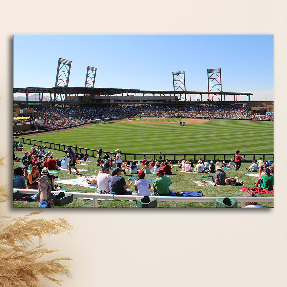 Salt River Fields Stadium, Stadium Canvas, Sport Art, Gift for him, Man Cave Decor, Art Print, Canvas Print Wall Art