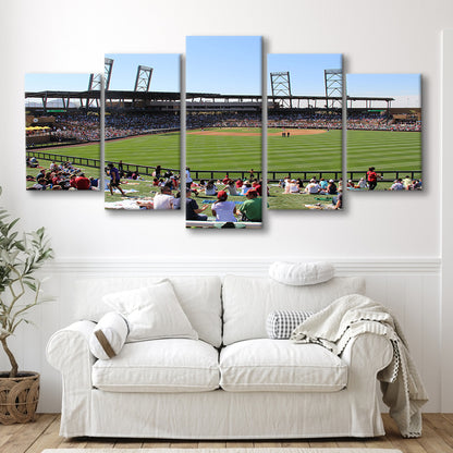 Salt River Fields Stadium, Stadium Canvas, Sport Art, Gift for him, 5 Panel, Large Canvas, Canvas Print Wall Art