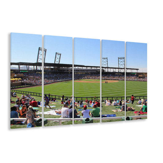 Salt River Fields Stadium, Stadium Canvas, Sport Art, 5 Panel B, Extra Large Canvas, Canvas Print Wall Art