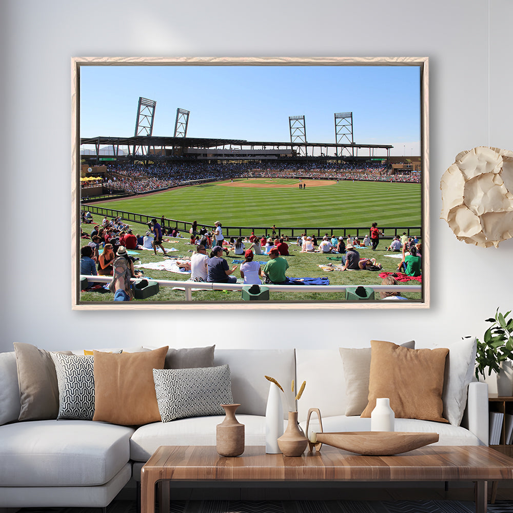 Salt River Fields Stadium, Stadium Canvas, Sport Art, Framed Canvas Print Wall Art, Floating Frame