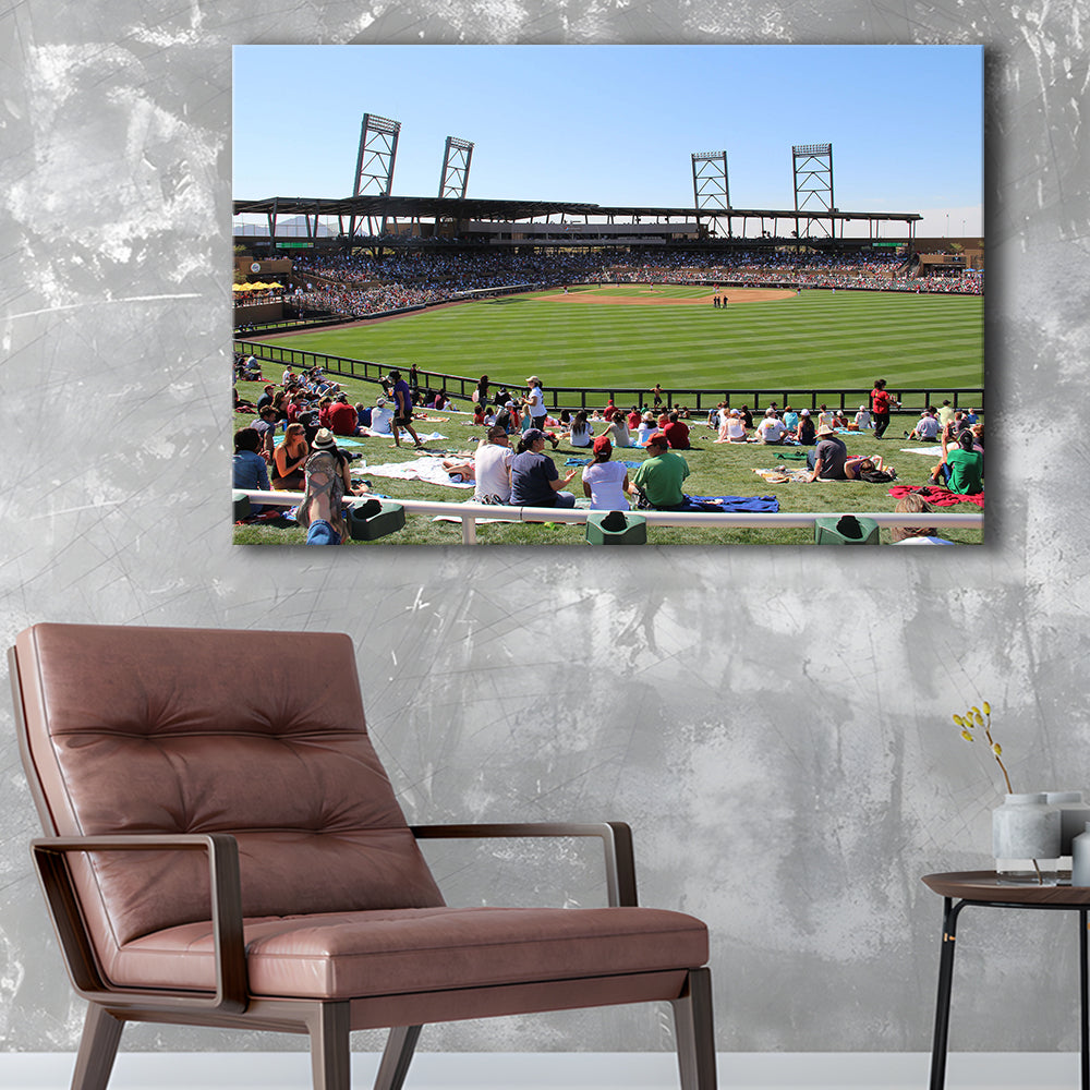 Salt River Fields Stadium, Stadium Canvas, Sport Art, Gift for him, Man Cave Decor, Art Print, Canvas Print Wall Art