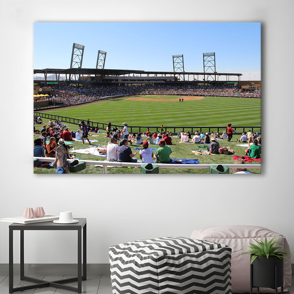 Salt River Fields Stadium, Stadium Canvas, Sport Art, Gift for him, Man Cave Decor, Art Print, Canvas Print Wall Art