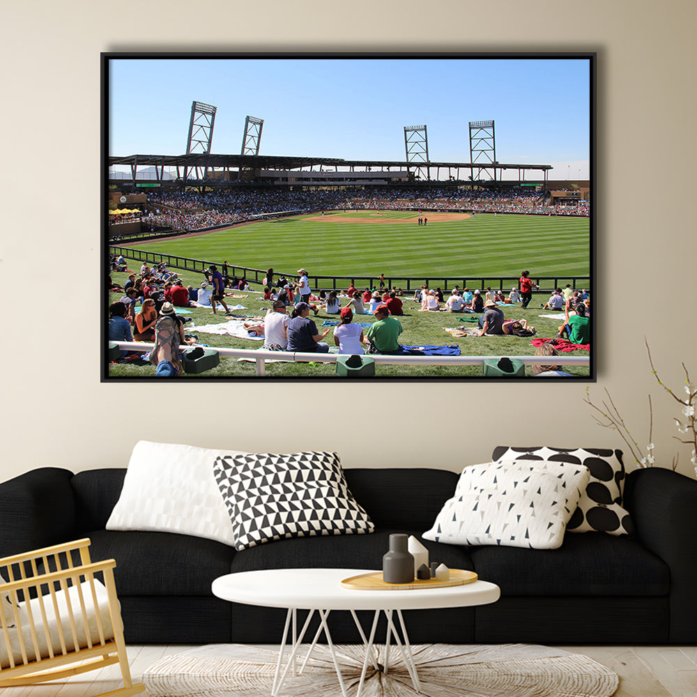 Salt River Fields Stadium, Stadium Canvas, Sport Art, Framed Canvas Print Wall Art, Floating Frame