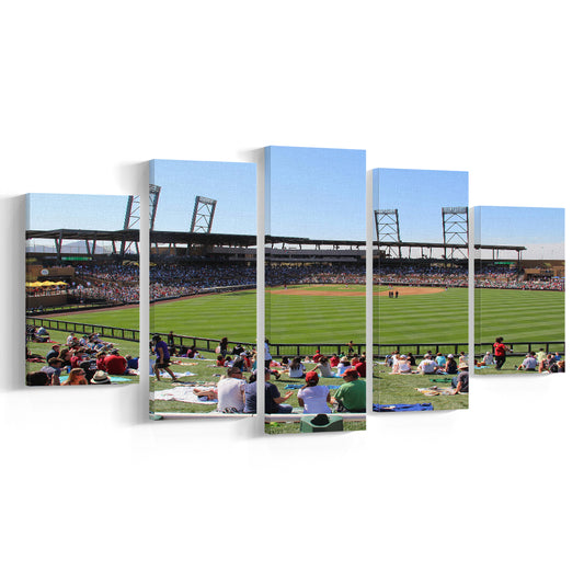 Salt River Fields Stadium, Stadium Canvas, Sport Art, Gift for him, 5 Panel, Large Canvas, Canvas Print Wall Art