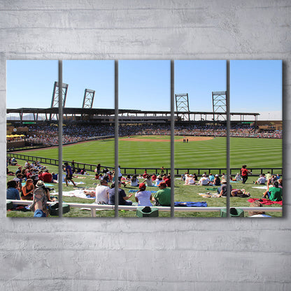 Salt River Fields Stadium, Stadium Canvas, Sport Art, 5 Panel B, Extra Large Canvas, Canvas Print Wall Art