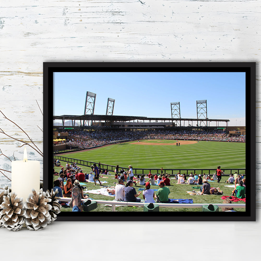 Salt River Fields Stadium, Stadium Canvas, Sport Art, Framed Canvas Print Wall Art, Floating Frame