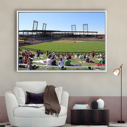 Salt River Fields Stadium, Stadium Canvas, Sport Art, Framed Canvas Print Wall Art, Floating Frame