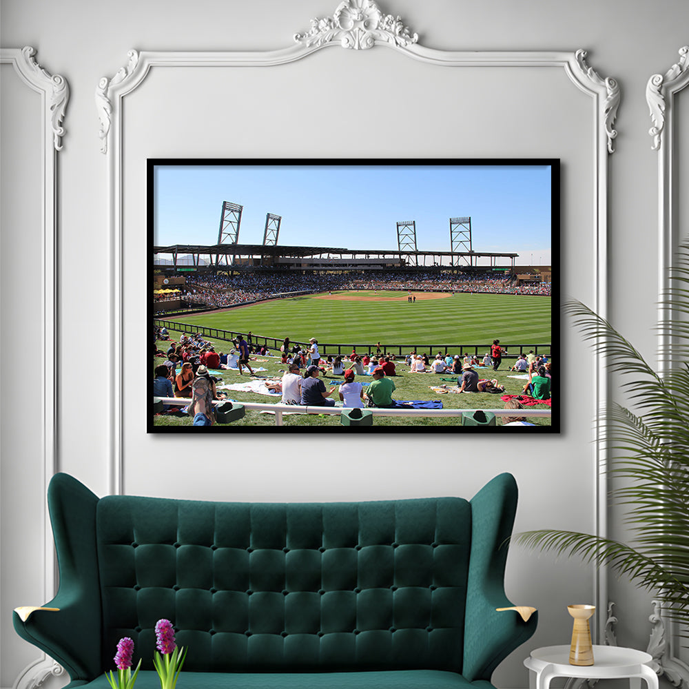 Salt River Fields Stadium, Stadium Canvas, Sport Art, Gift for him, Framed Art Print Wall Decor, Picture Framed