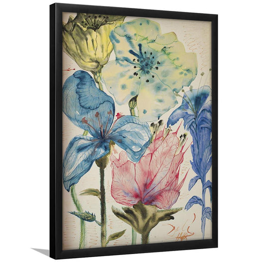 Salvador Dali Fleurs 1948 Print, Dali Flowers, Wildflower Print, Modern Art, Framed Art Print, Fine Art Print