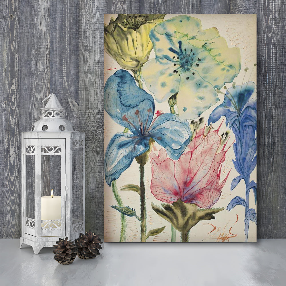 Salvador Dali Fleurs 1948 Print, Dali Flowers, Wildflower Print, Modern Art, Canvas Print, Canvas Decor