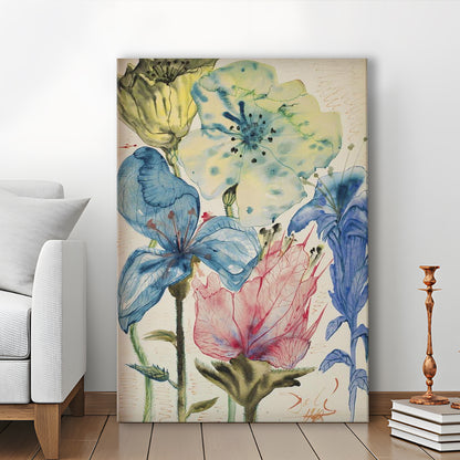 Salvador Dali Fleurs 1948 Print, Dali Flowers, Wildflower Print, Modern Art, Canvas Print, Canvas Decor