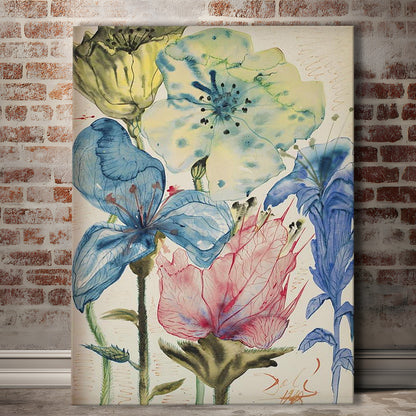Salvador Dali Fleurs 1948 Print, Dali Flowers, Wildflower Print, Modern Art, Canvas Print, Canvas Decor