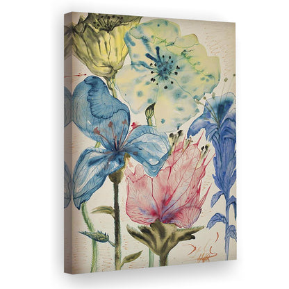 Salvador Dali Fleurs 1948 Print, Dali Flowers, Wildflower Print, Modern Art, Canvas Print, Canvas Decor