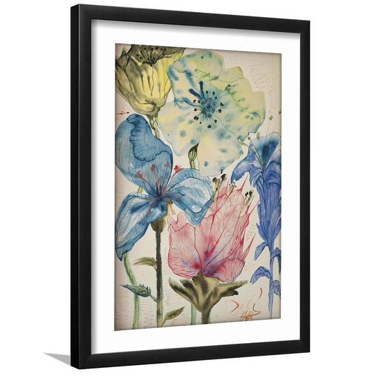 Salvador Dali Fleurs 1948 Print, Dali Flowers, Wildflower Print, Modern Art, Framed Art Print, White Border