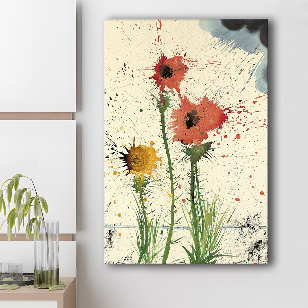 Salvador Dali Spring Explosive 1965 Print, Salvador Dali Exhibition, Dali Exhibition Print, Canvas Print, Canvas Decor