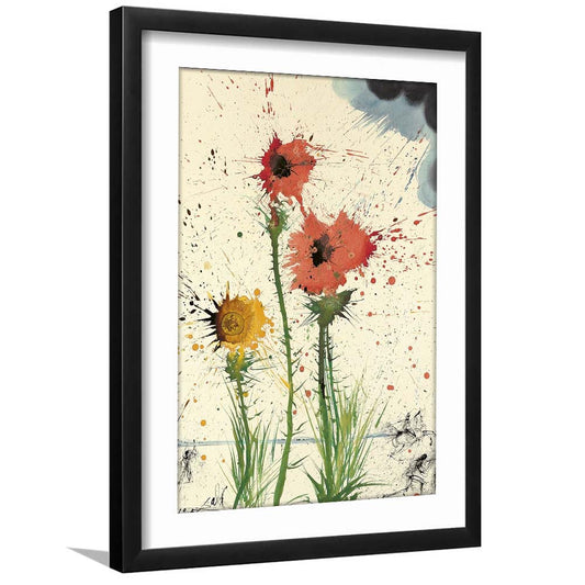 Salvador Dali Spring Explosive 1965 Print, Salvador Dali Exhibition, Dali Exhibition Print, Framed Art Print, White Border