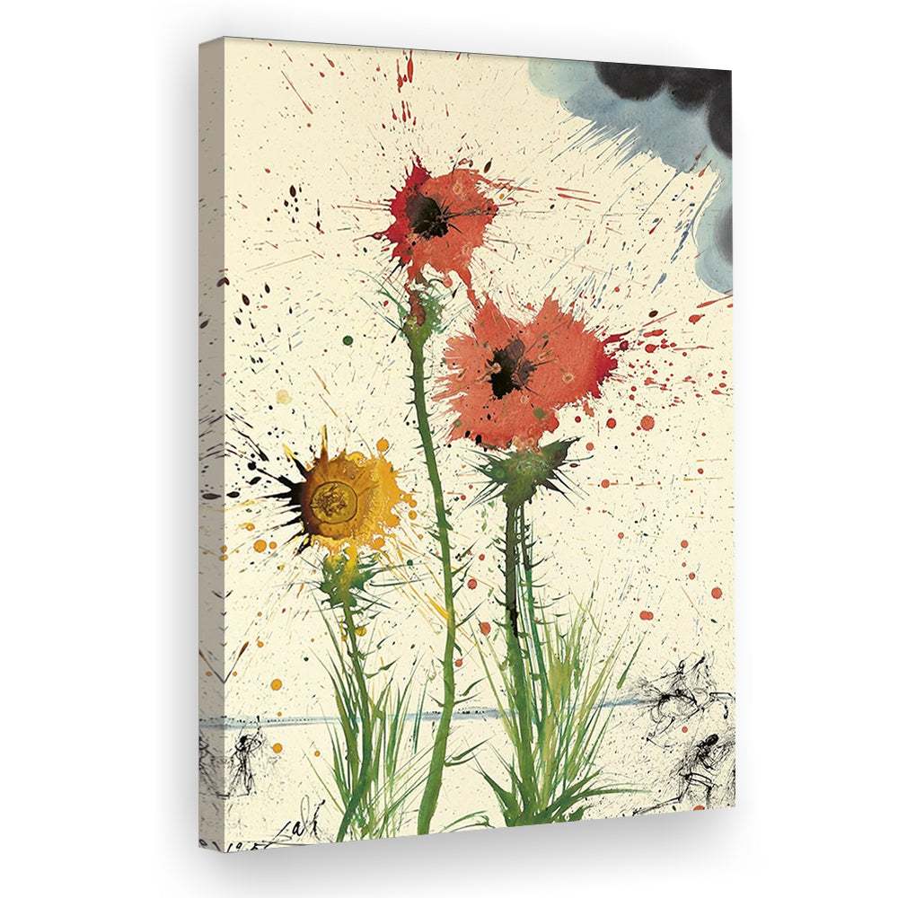 Salvador Dali Spring Explosive 1965 Print, Salvador Dali Exhibition, Dali Exhibition Print, Canvas Print, Canvas Decor