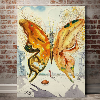 Salvador Dali Venus Butterfly Print, Salvador Dali Exhibition 1947, Butterfly, Butterfly Print, Surrealism, Canvas Print