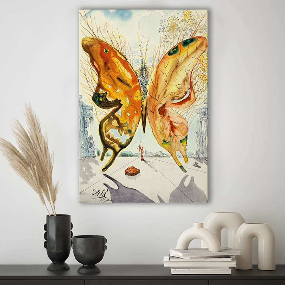 Salvador Dali Venus Butterfly Print, Salvador Dali Exhibition 1947, Butterfly, Butterfly Print, Surrealism, Canvas Print