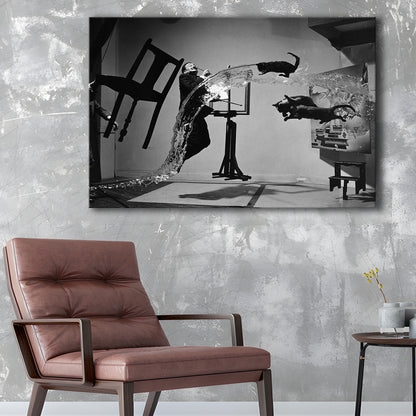Salvador Dali Wall Art Print Black and White Art, Canvas Print Wall Art Decor