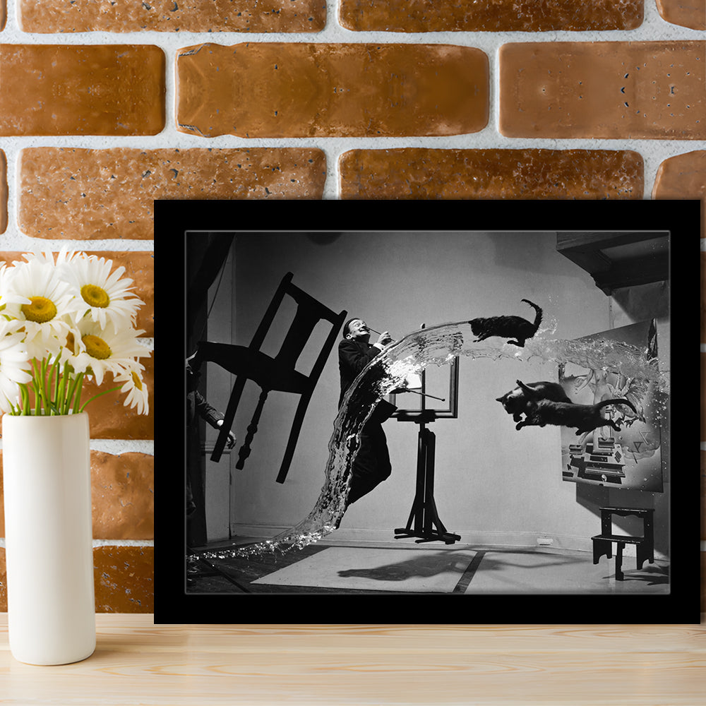 Salvador Dali Wall Art Print Black and White Art, Framed Art Print Wall Decor