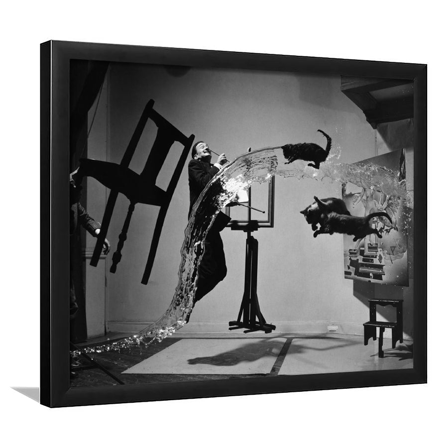 Salvador Dali Wall Art Print Black and White Art, Framed Art Print Wall Decor