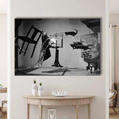 Salvador Dali Wall Art Print Black and White Art, Canvas Print Wall Art Decor
