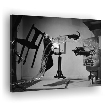 Salvador Dali Wall Art Print Black and White Art, Canvas Print Wall Art Decor