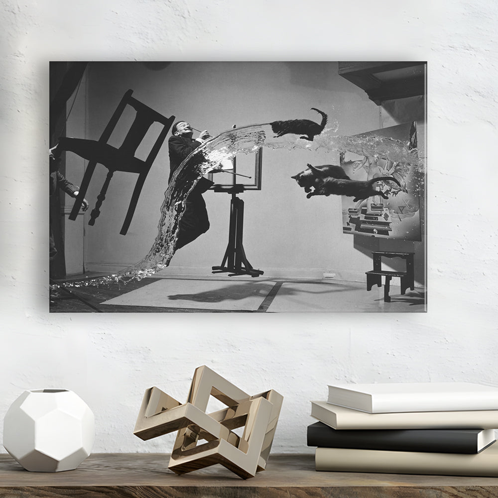 Salvador Dali Wall Art Print Black and White Art, Canvas Print Wall Art Decor