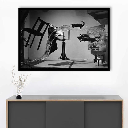 Salvador Dali Wall Art Print Black and White Art, Framed Art Print Wall Decor