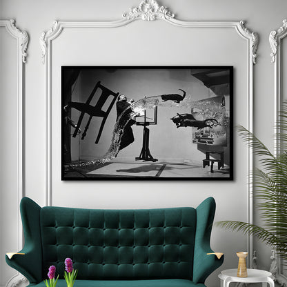 Salvador Dali Wall Art Print Black and White Art, Framed Art Print Wall Decor
