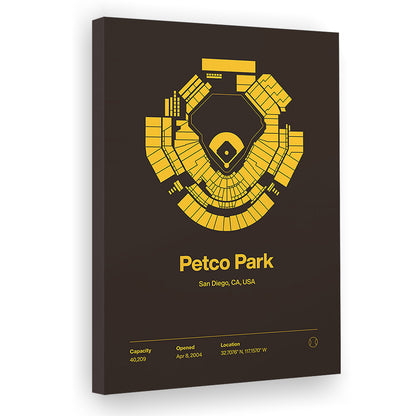 San Diego Padres Stadium Print, Petco Park Print, Fan Gifts, Sport Art, Canvas Print Wall Art