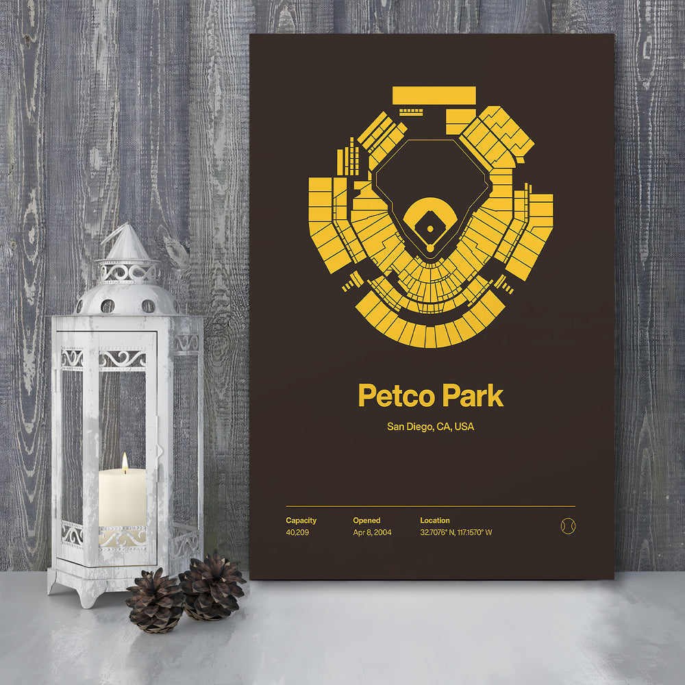 San Diego Padres Stadium Print, Petco Park Print, Fan Gifts, Sport Art, Canvas Print Wall Art