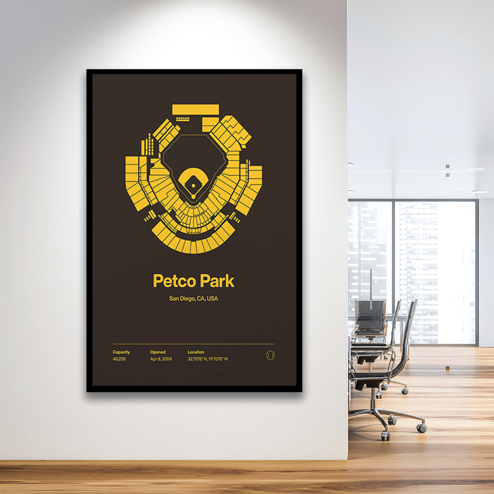 San Diego Padres Stadium Print, Petco Park Print, Gifts for him, Sport Art, Framed Art Print Wall Decor