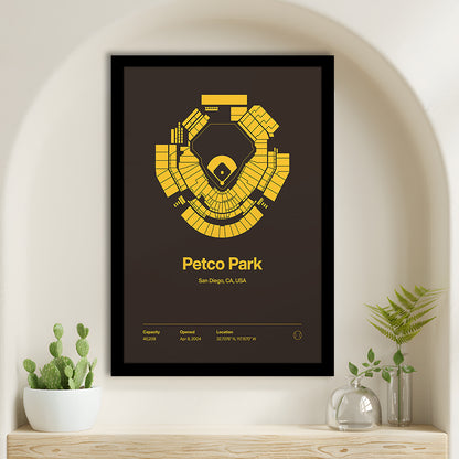 San Diego Padres Stadium Print, Petco Park Print, Gifts for him, Sport Art, Framed Art Print Wall Decor