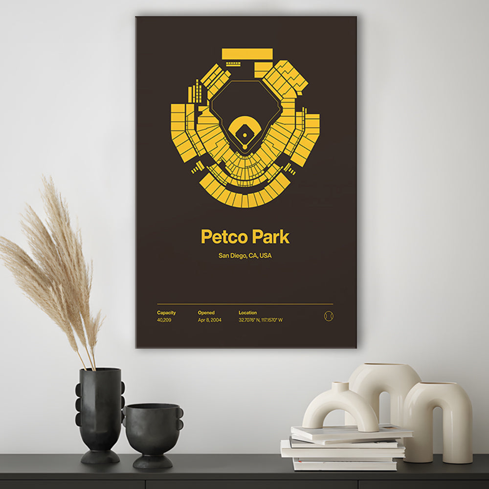 San Diego Padres Stadium Print, Petco Park Print, Fan Gifts, Sport Art, Canvas Print Wall Art