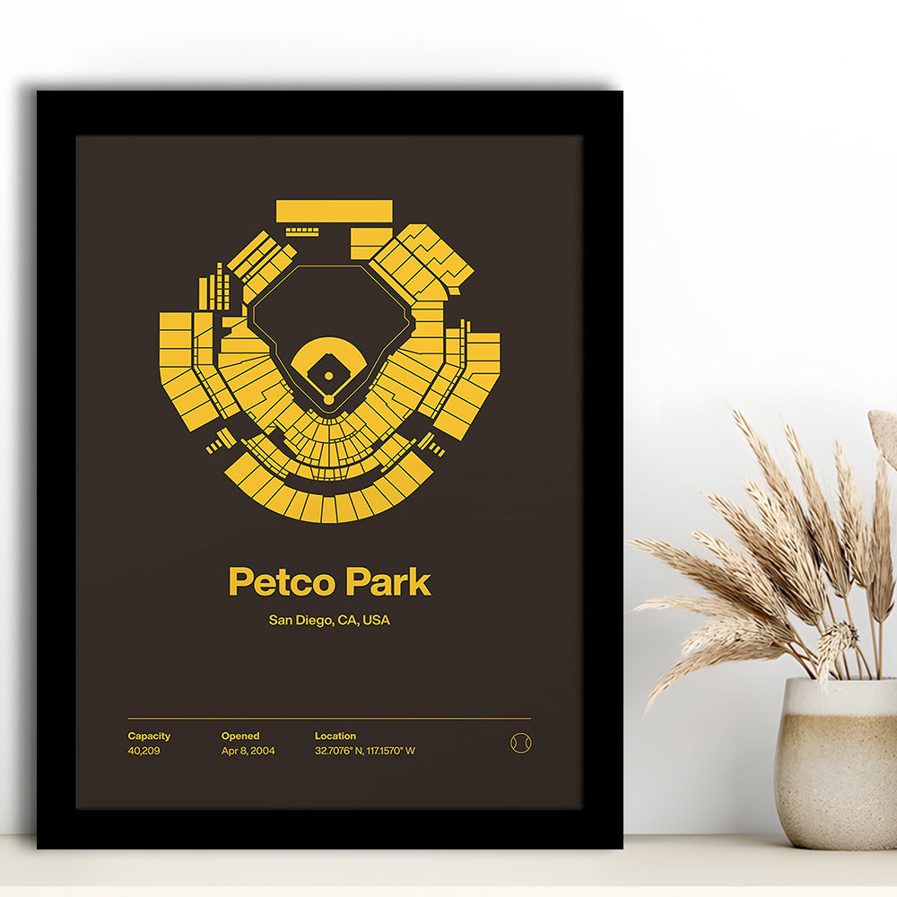San Diego Padres Stadium Print, Petco Park Print, Gifts for him, Sport Art, Framed Art Print Wall Decor